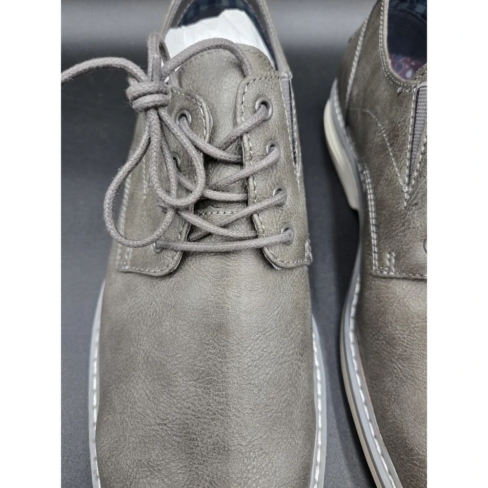 NEW Ben Sherman Mens Shoes Size‎ 8M Countryside Oxford Grey PU Leather